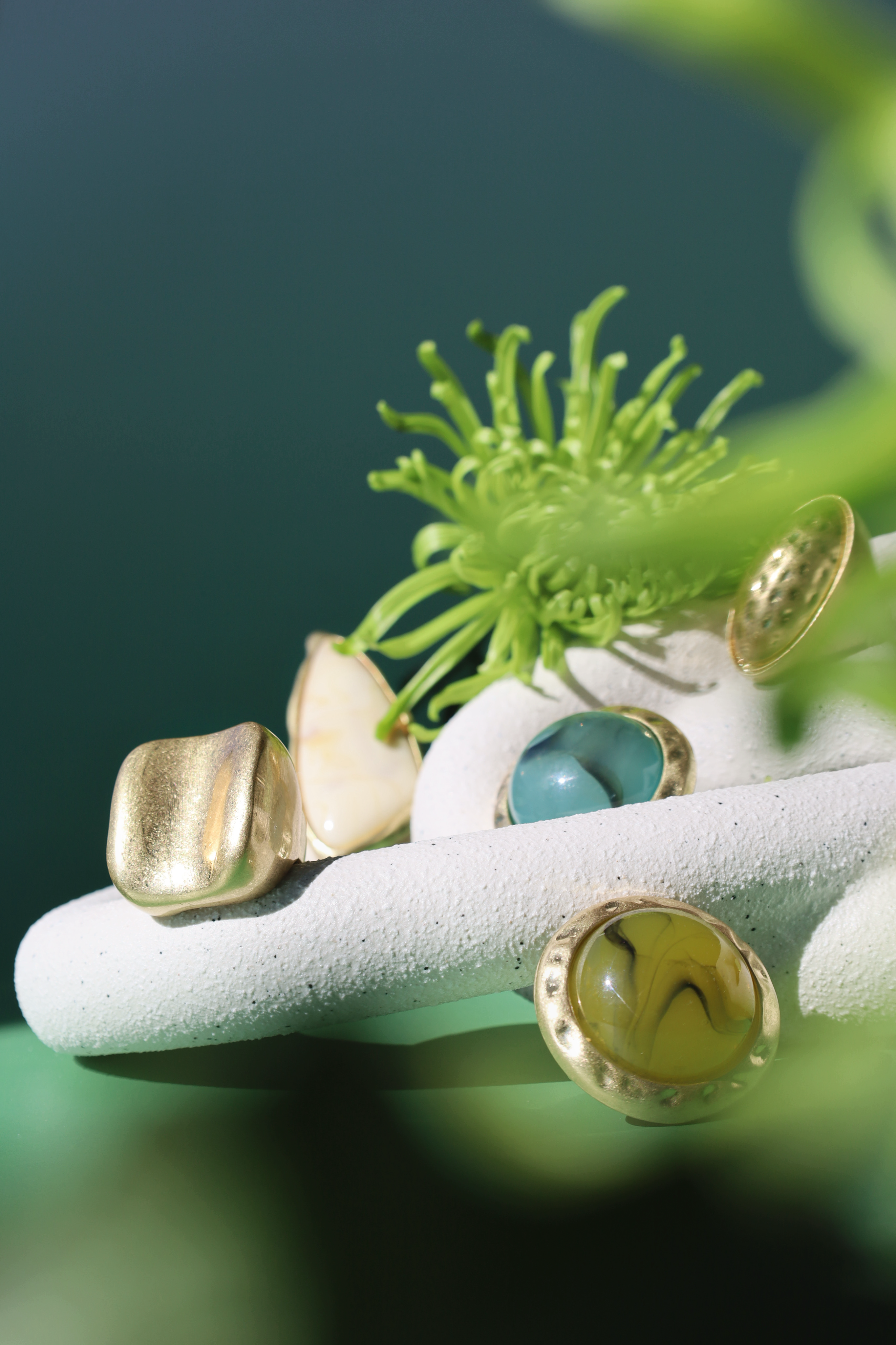 Sculptural Wide Band Ring