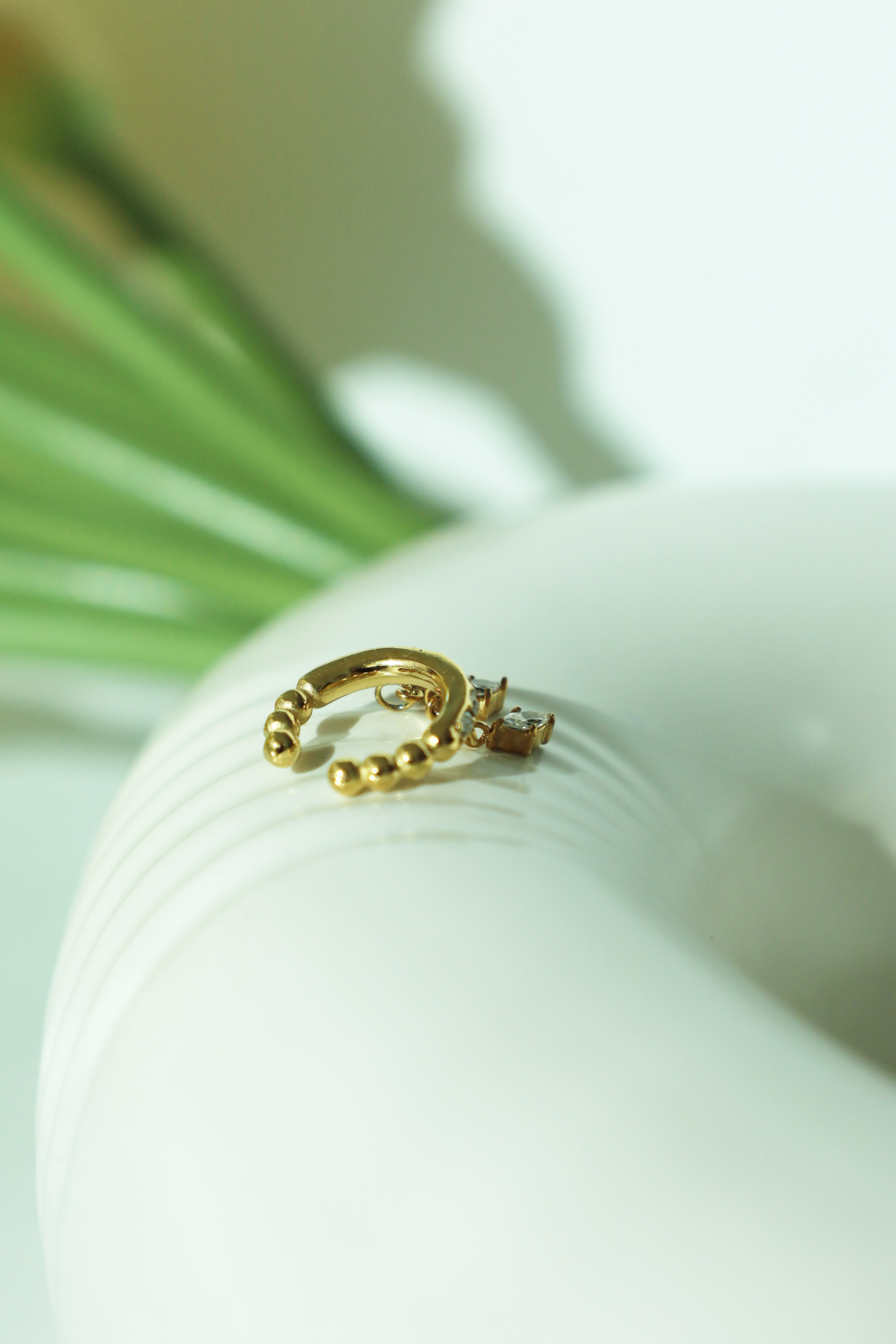 Crystal Drop Ear Cuff