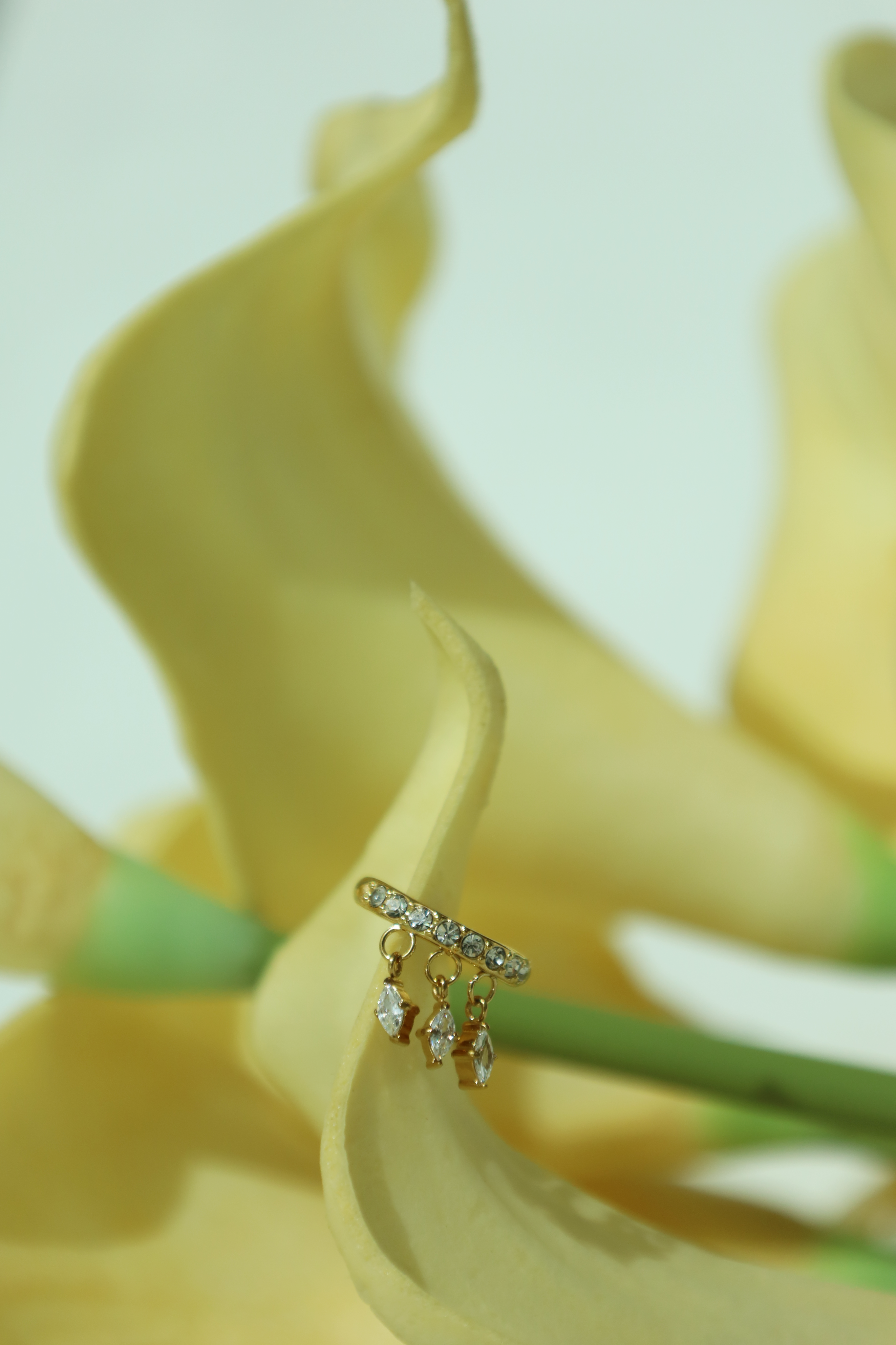 Crystal Drop Ear Cuff