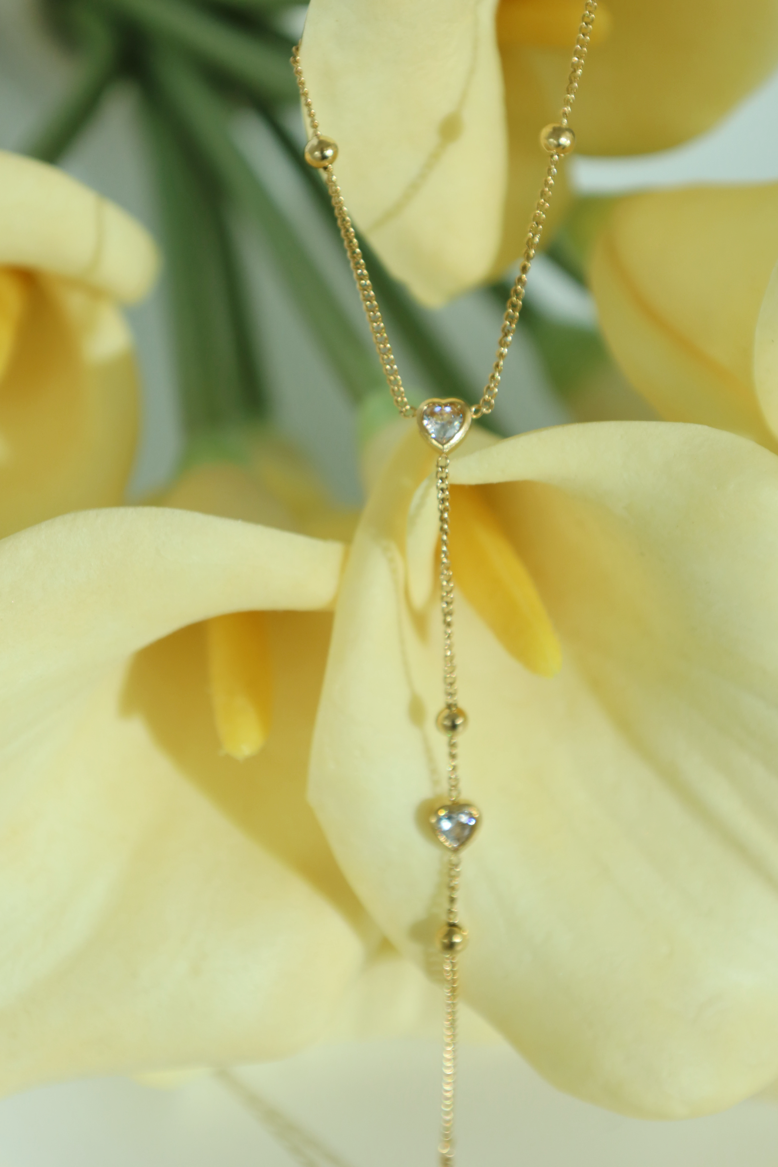 Heart Stone Hand Chain