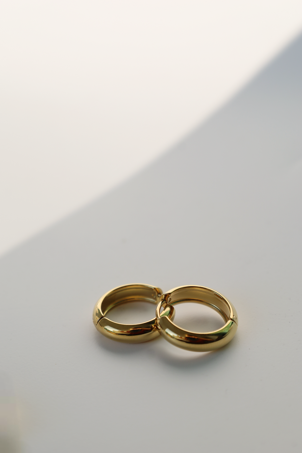 Chunky Gold Hoop Earrings