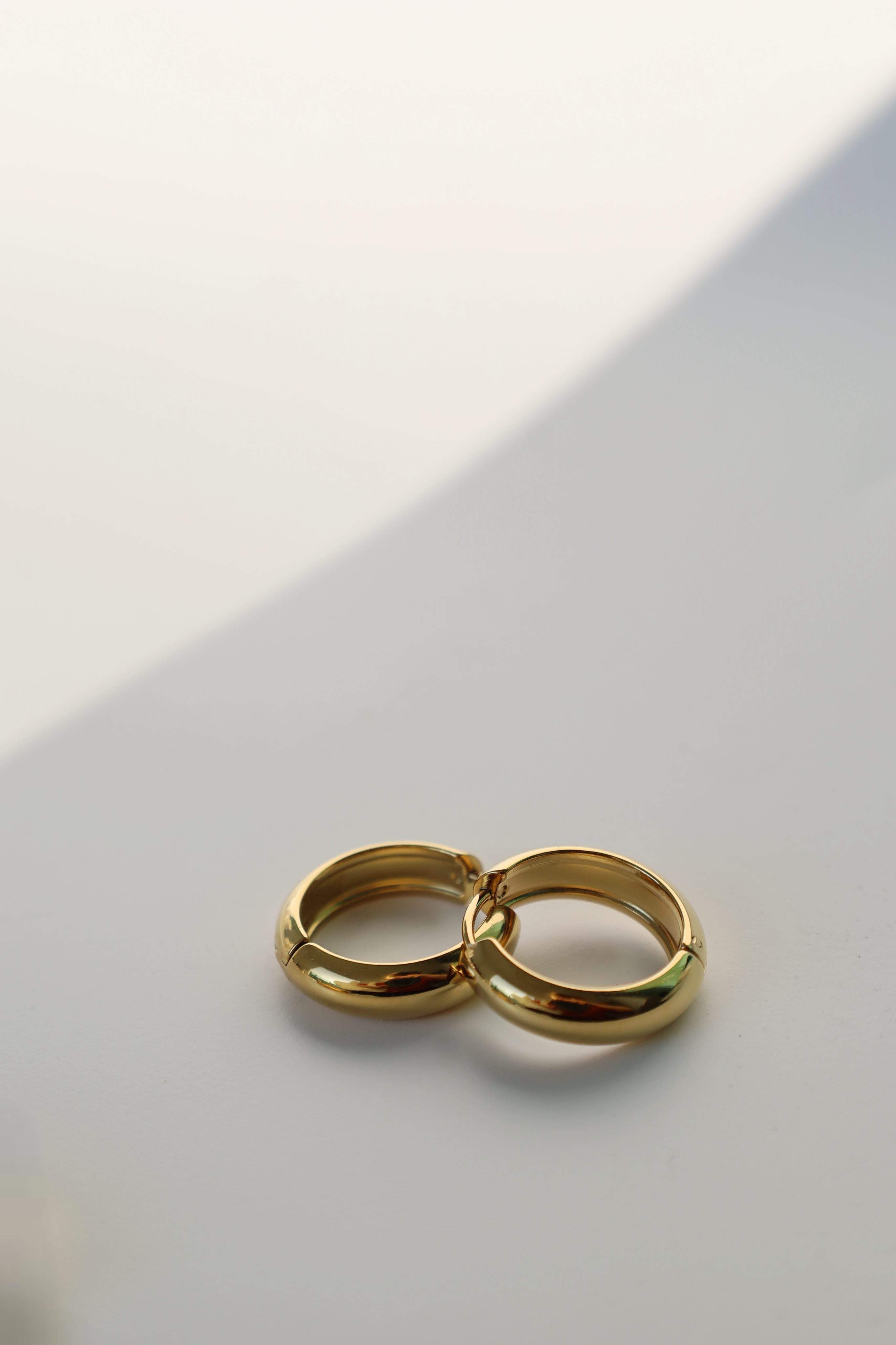 Chunky Gold Hoop Earrings