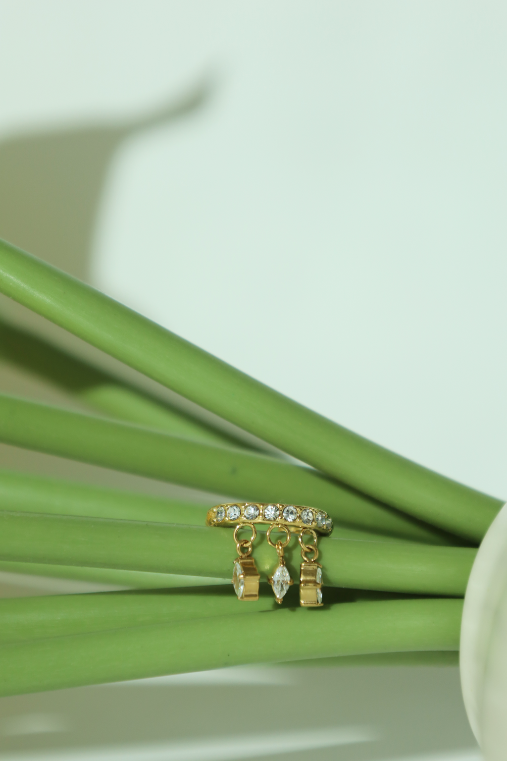 Crystal Drop Ear Cuff