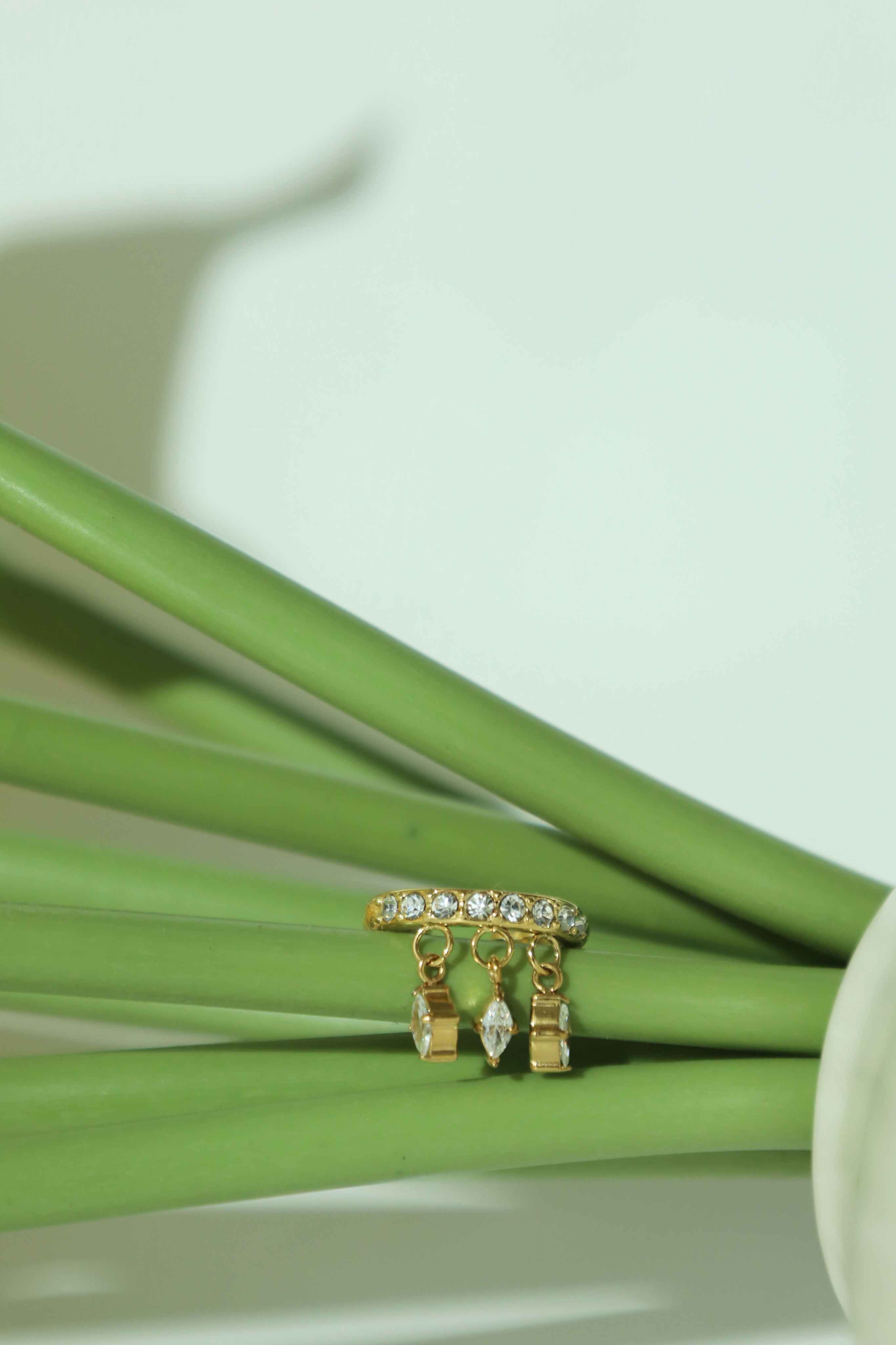 Crystal Drop Ear Cuff