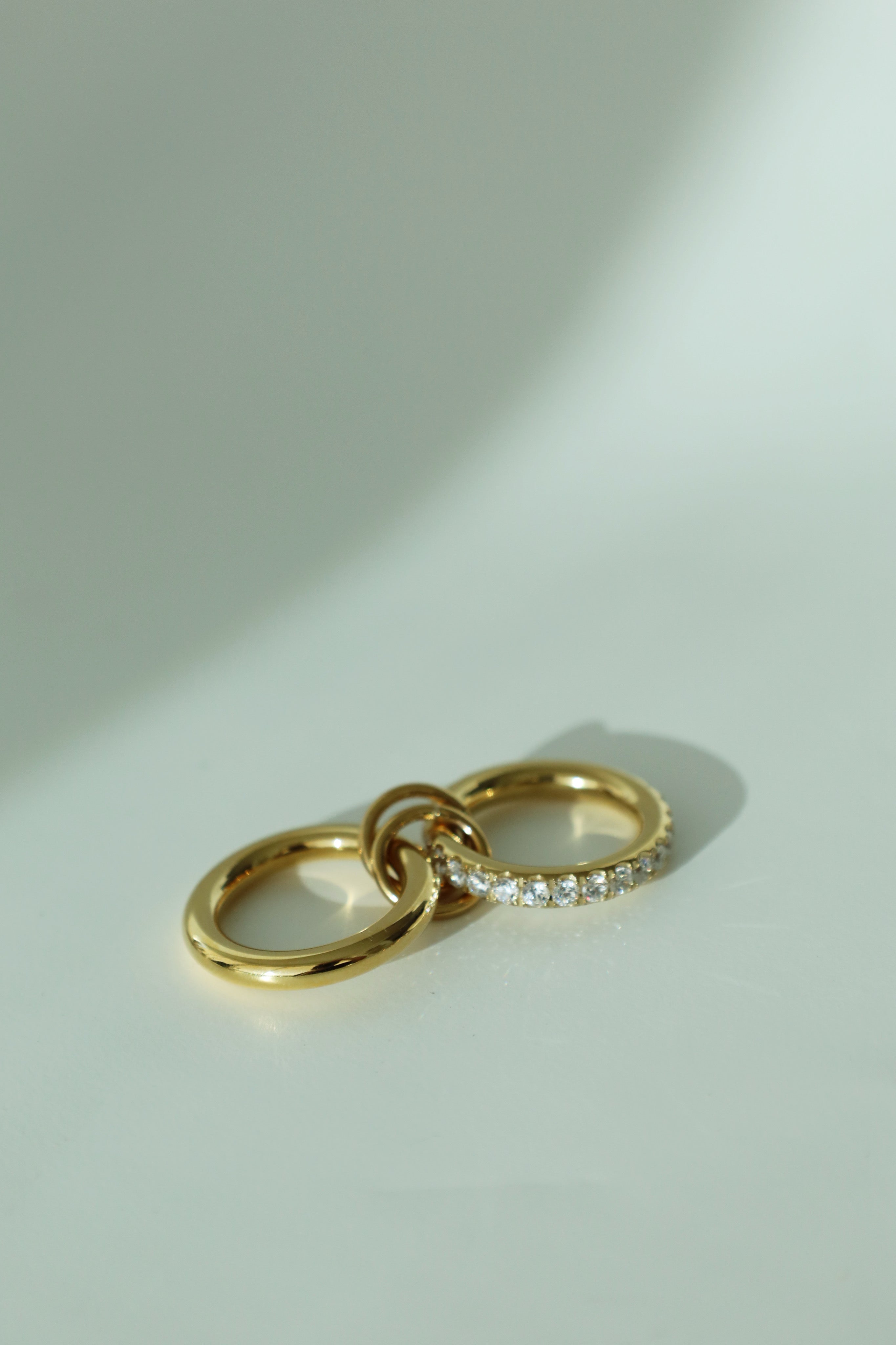 Crystal Band Hardware Ring