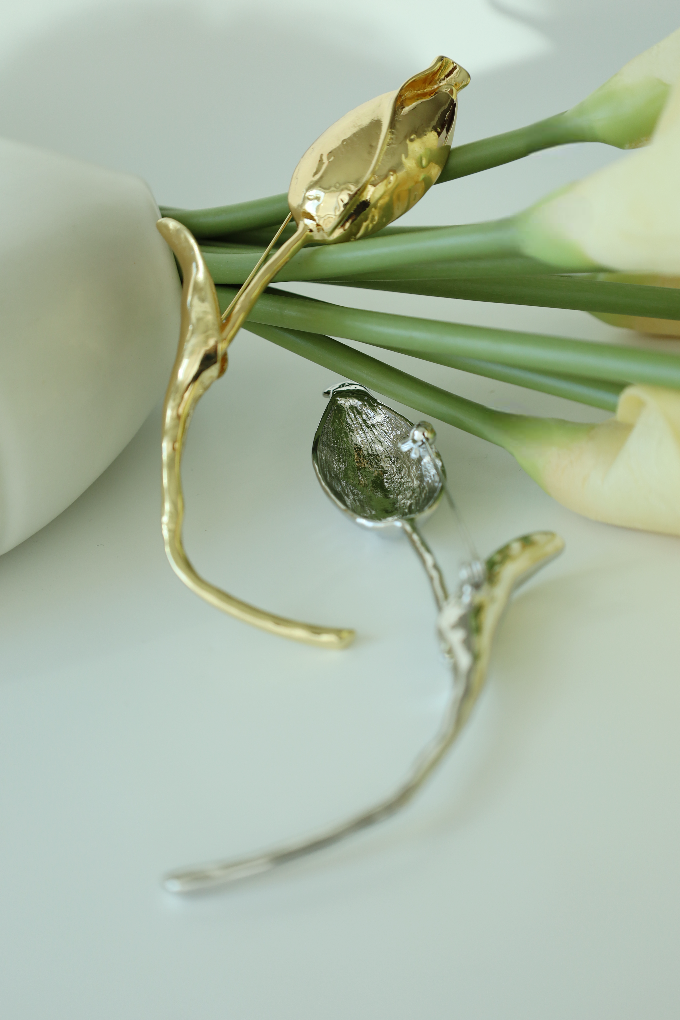 Elegant Floral Statement Pin