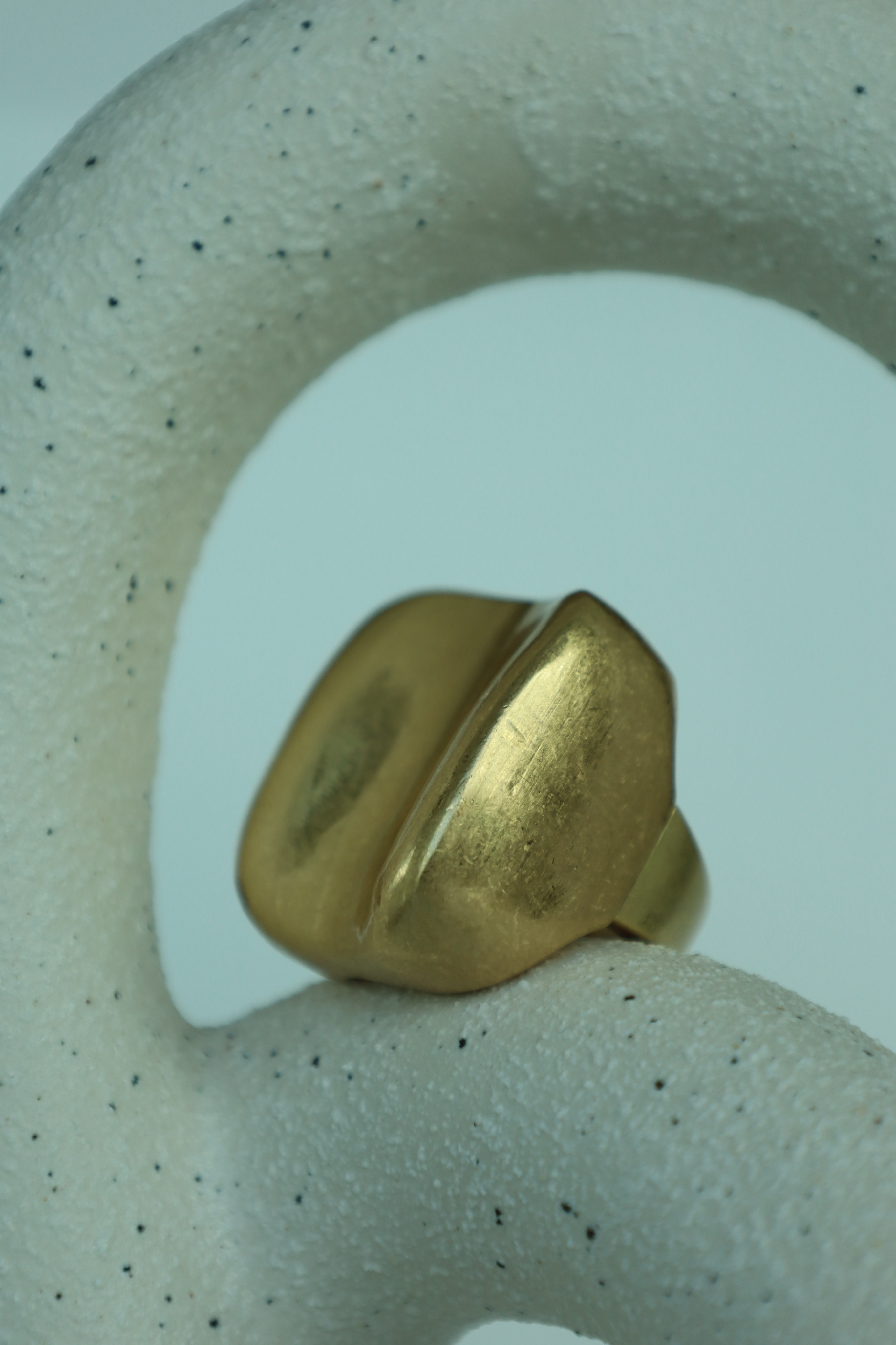 Sculptural Wide Band Ring