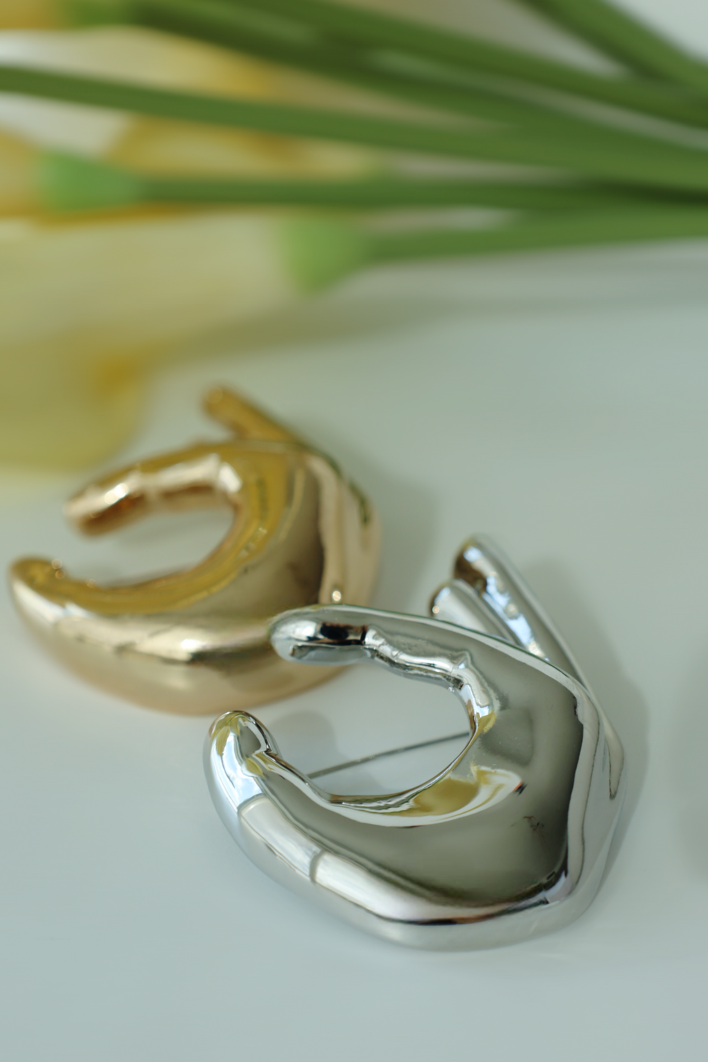 Sculptural Hand Gesture Brooch