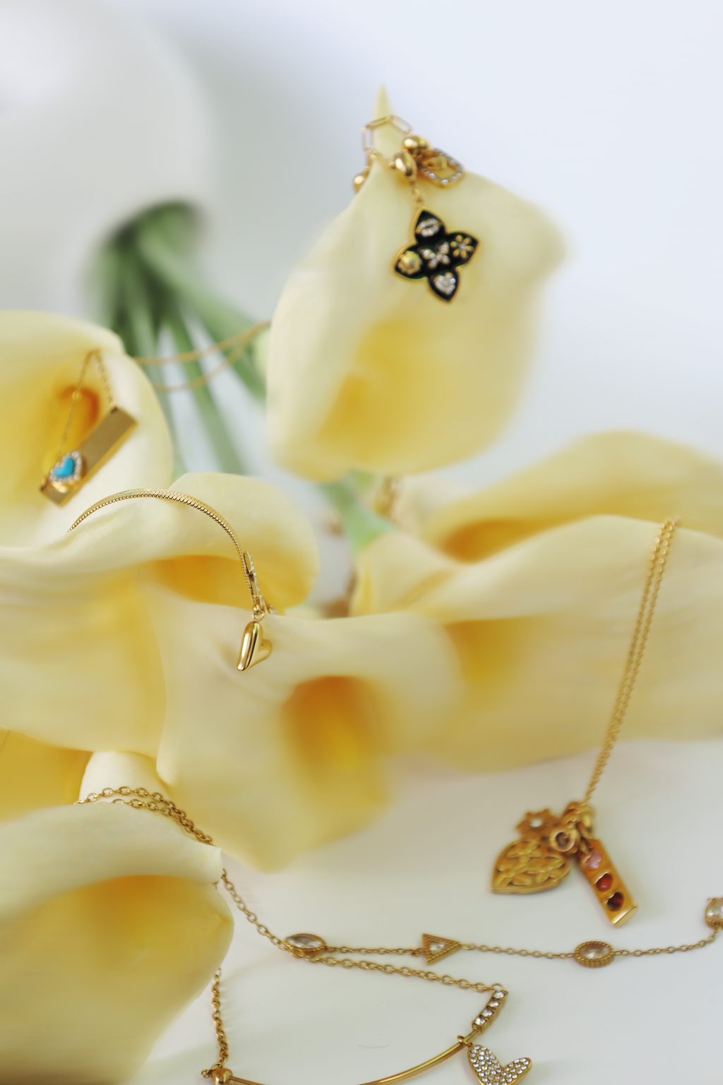 Crystal Drop Y Necklace