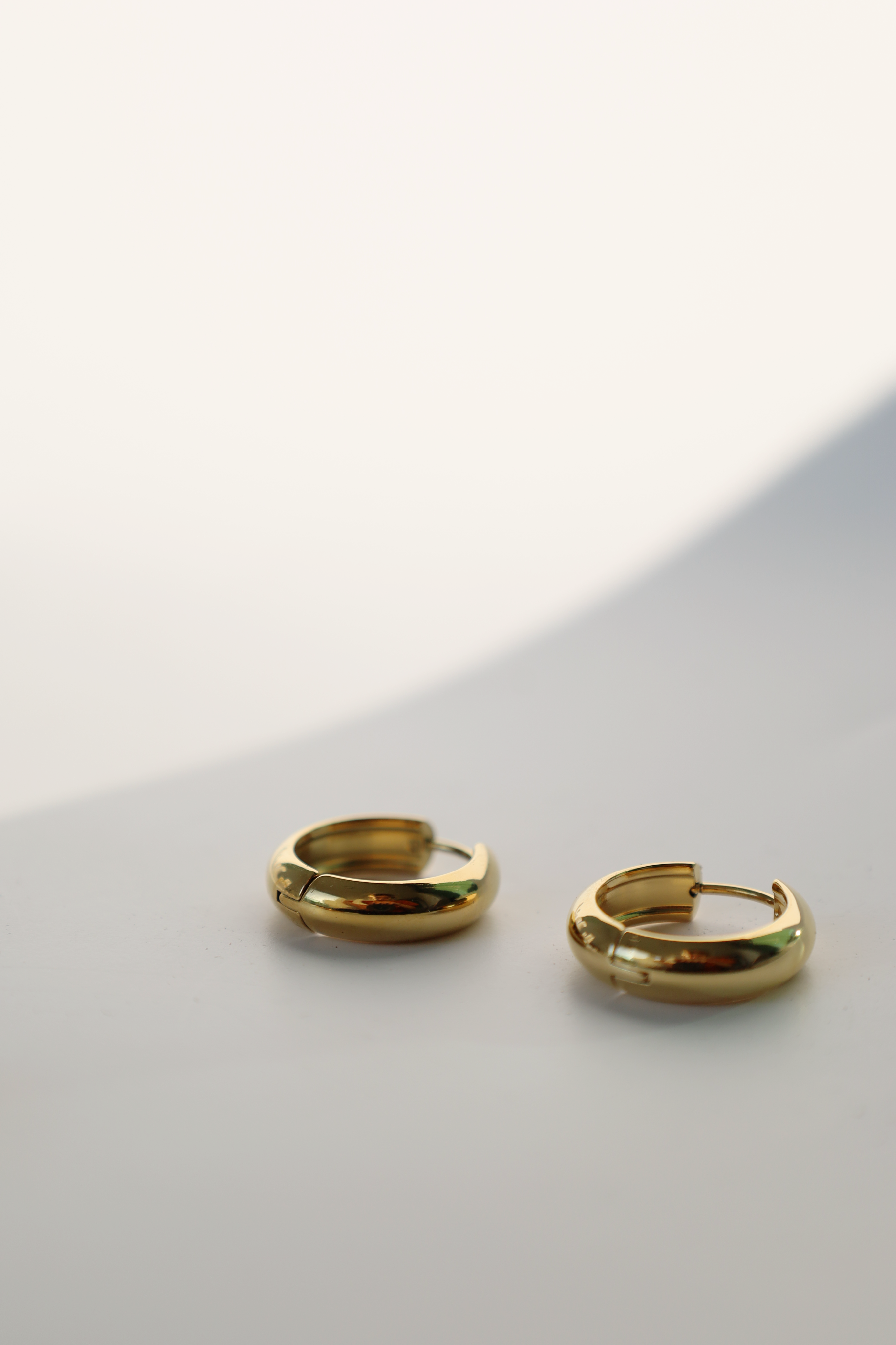 Chunky Gold Hoop Earrings