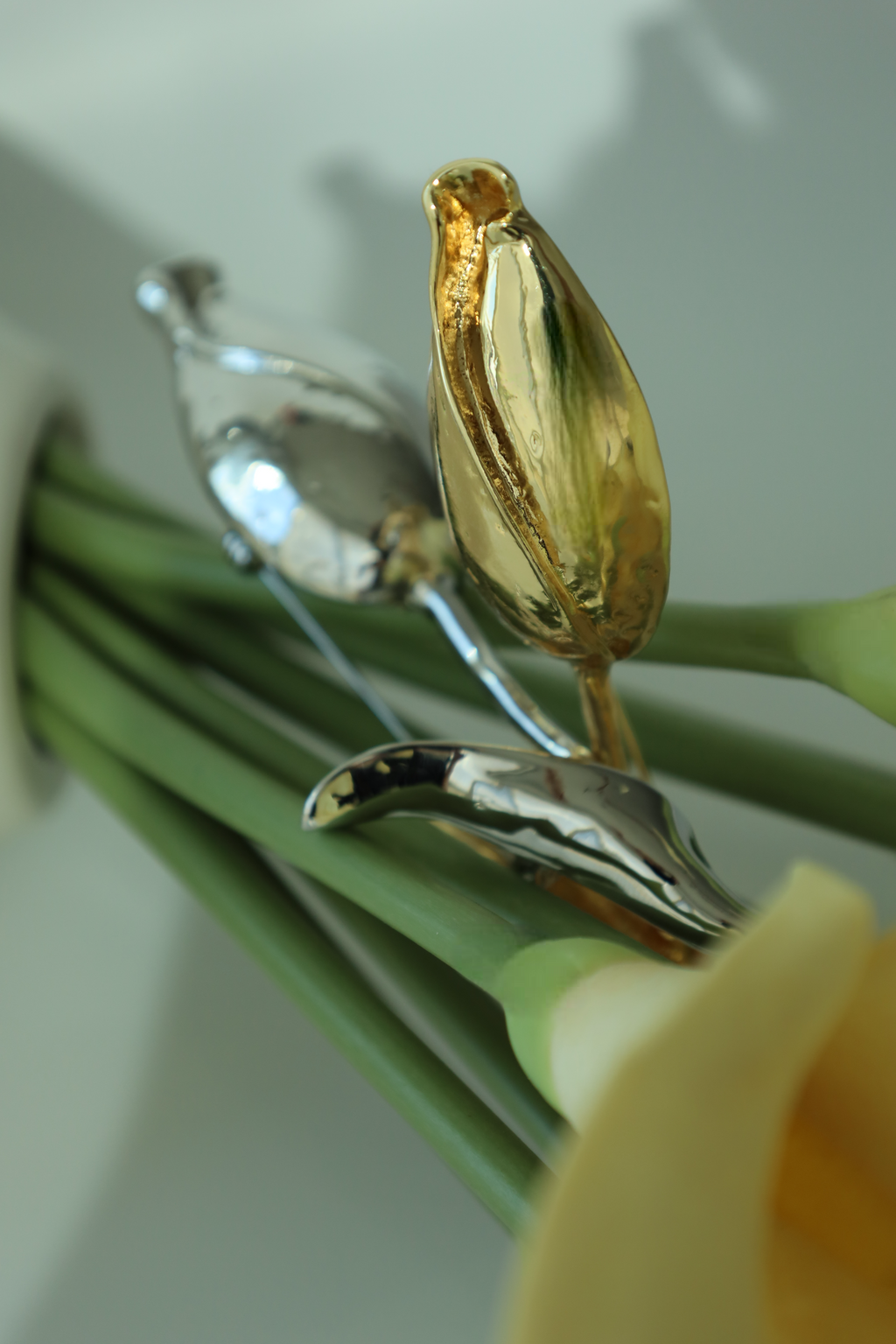 Elegant Floral Statement Pin