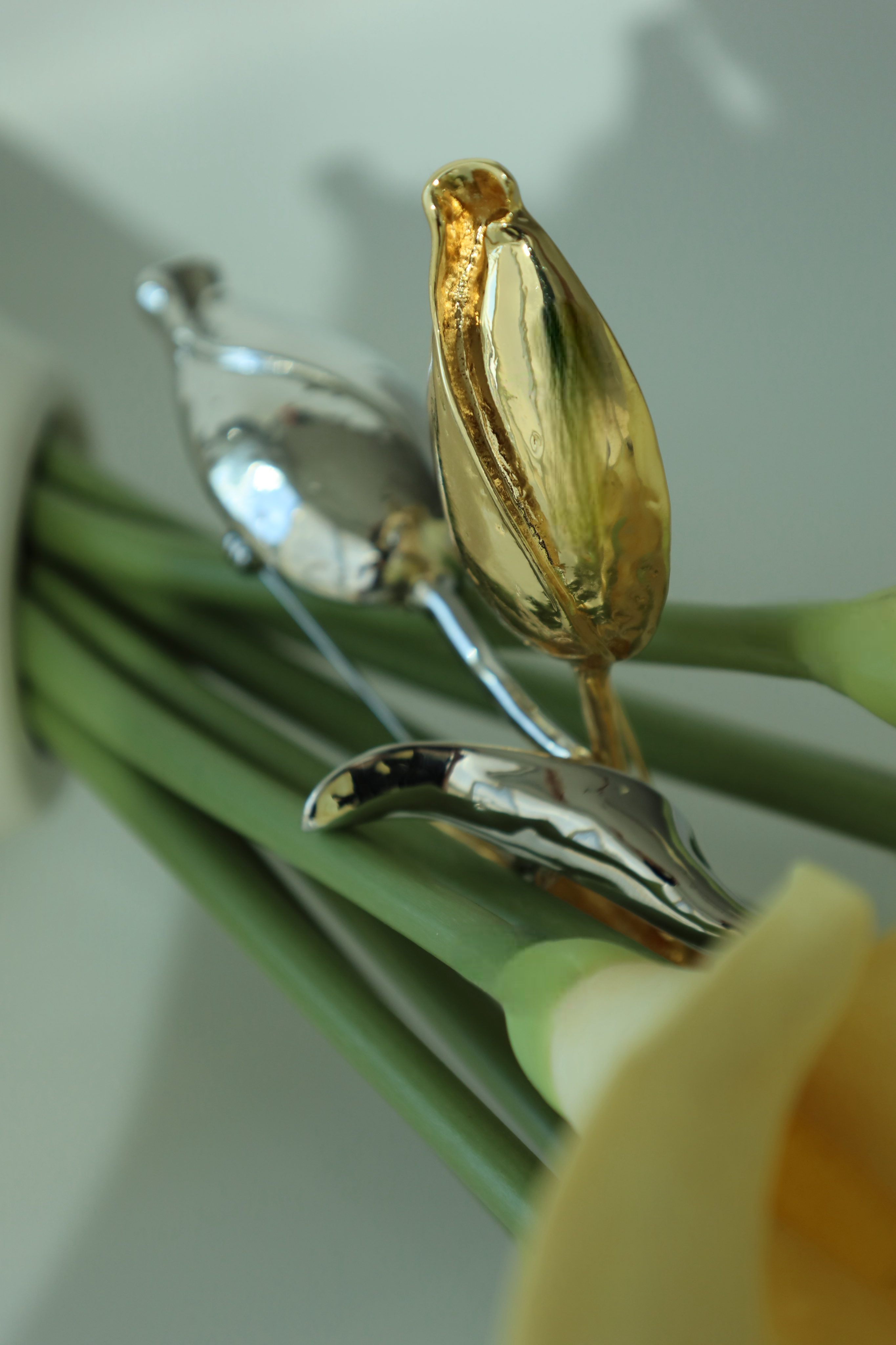 Elegant Floral Statement Pin