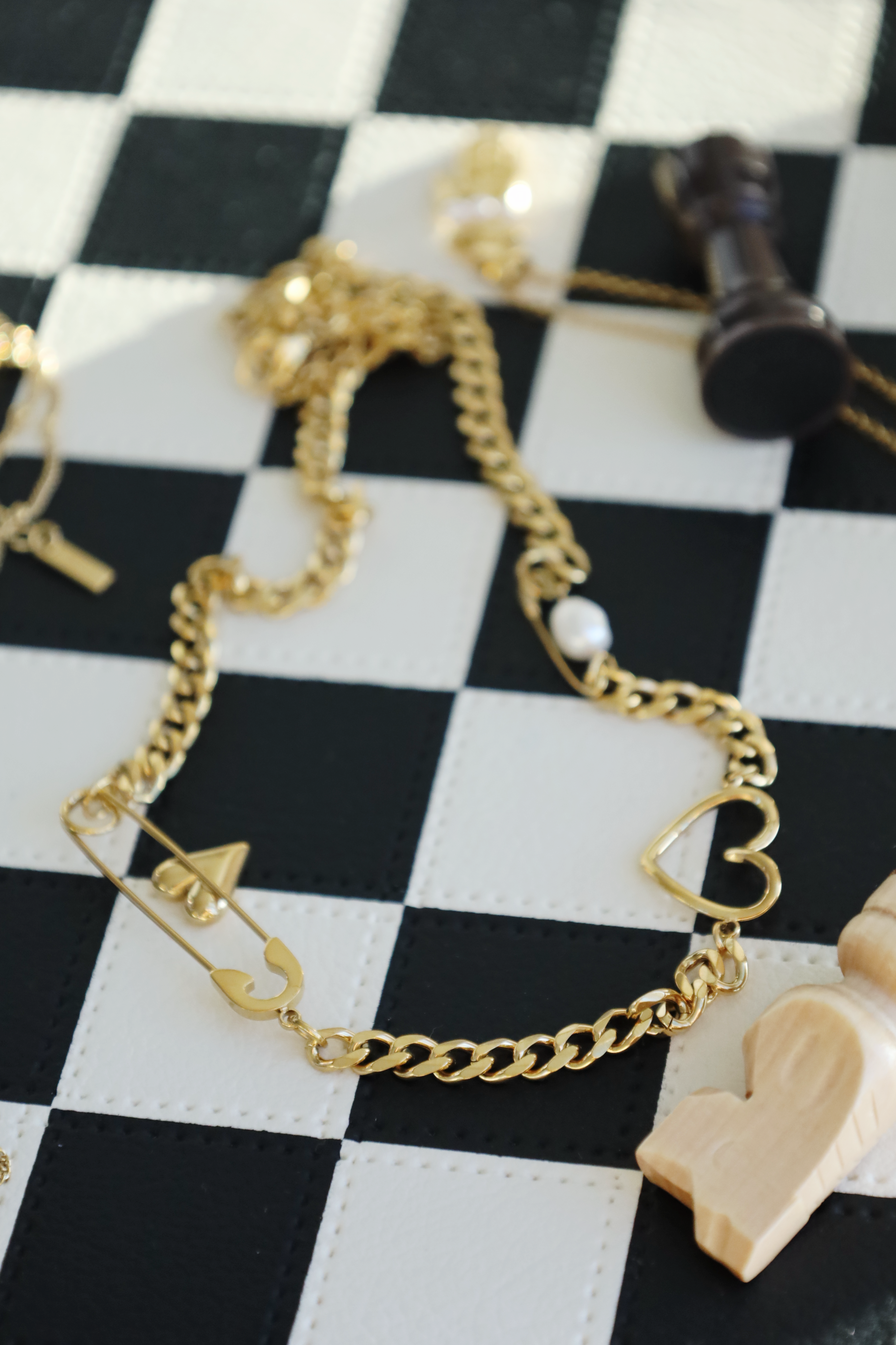 Open Heart Chain Necklace