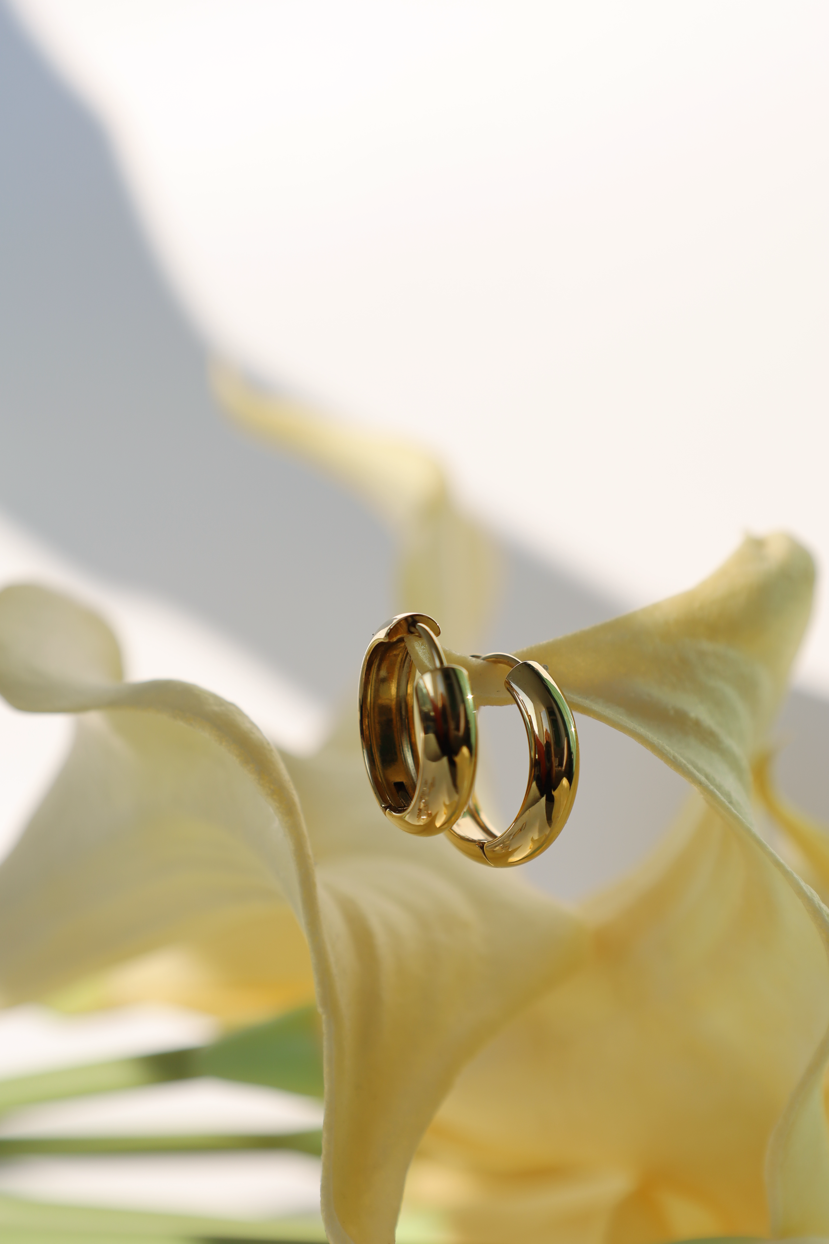 Chunky Gold Hoop Earrings