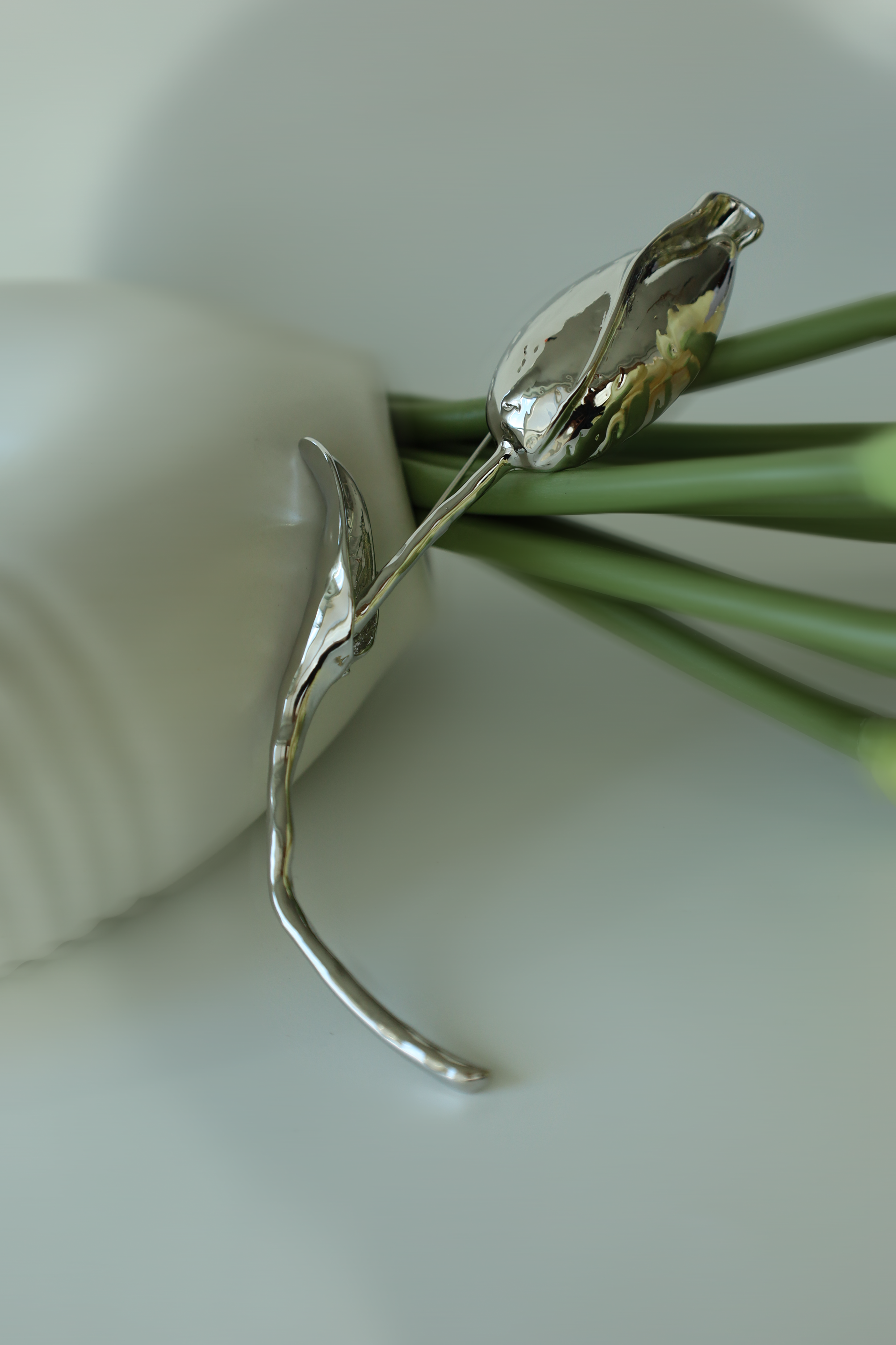 Elegant Floral Statement Pin