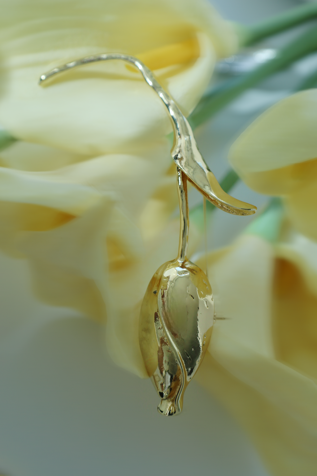 Elegant Floral Statement Pin