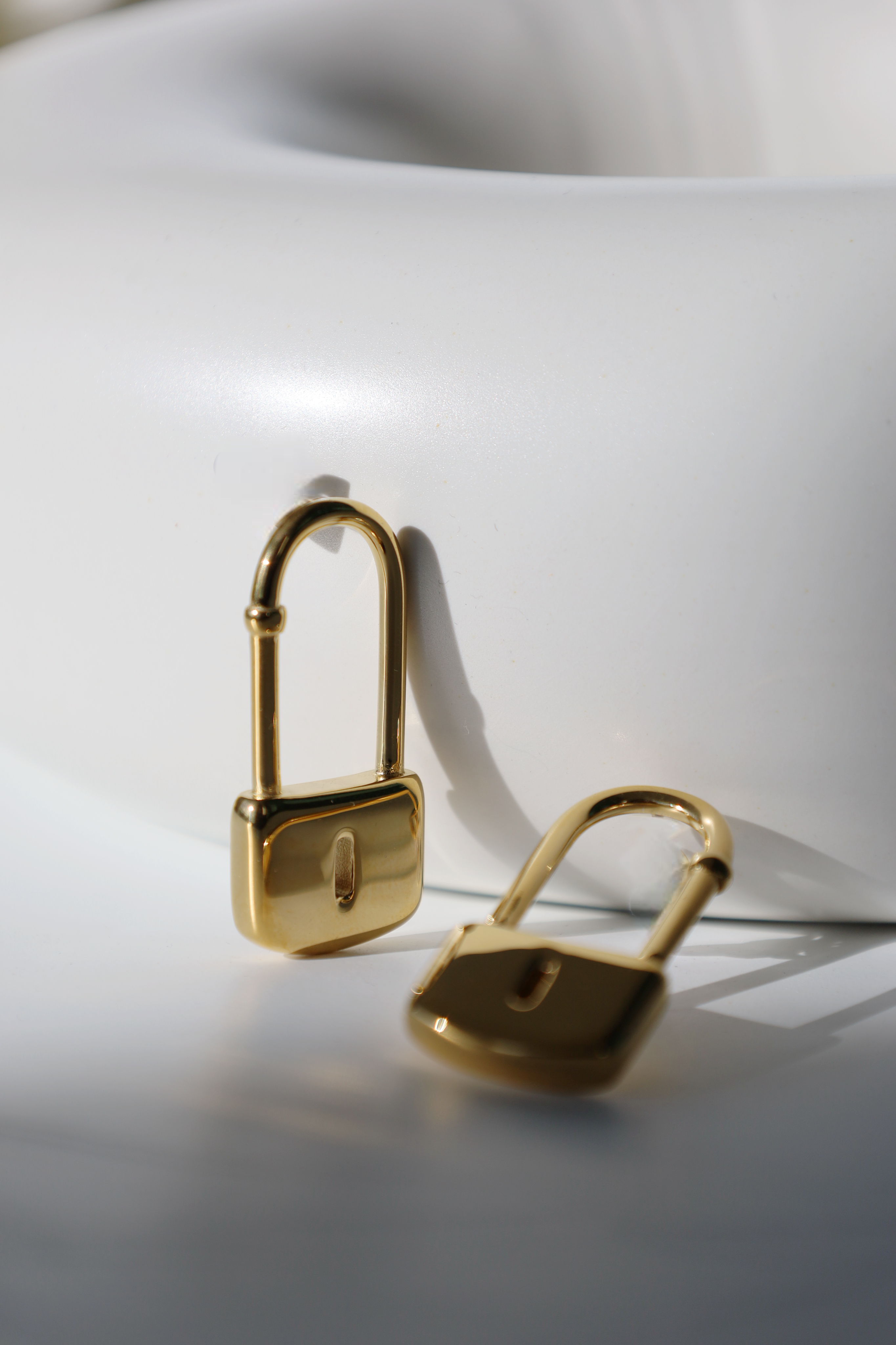 Padlock Drop Earrings