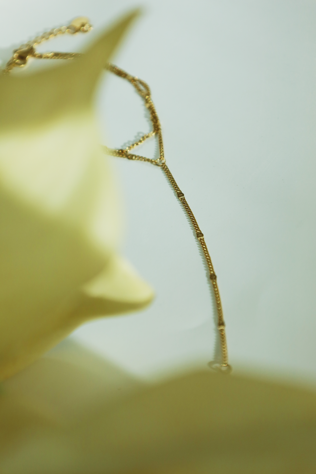 Sleek Double Chain Hand Chain Bracelet