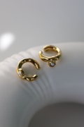 Gold Pearl Sculptural Ear Cuff