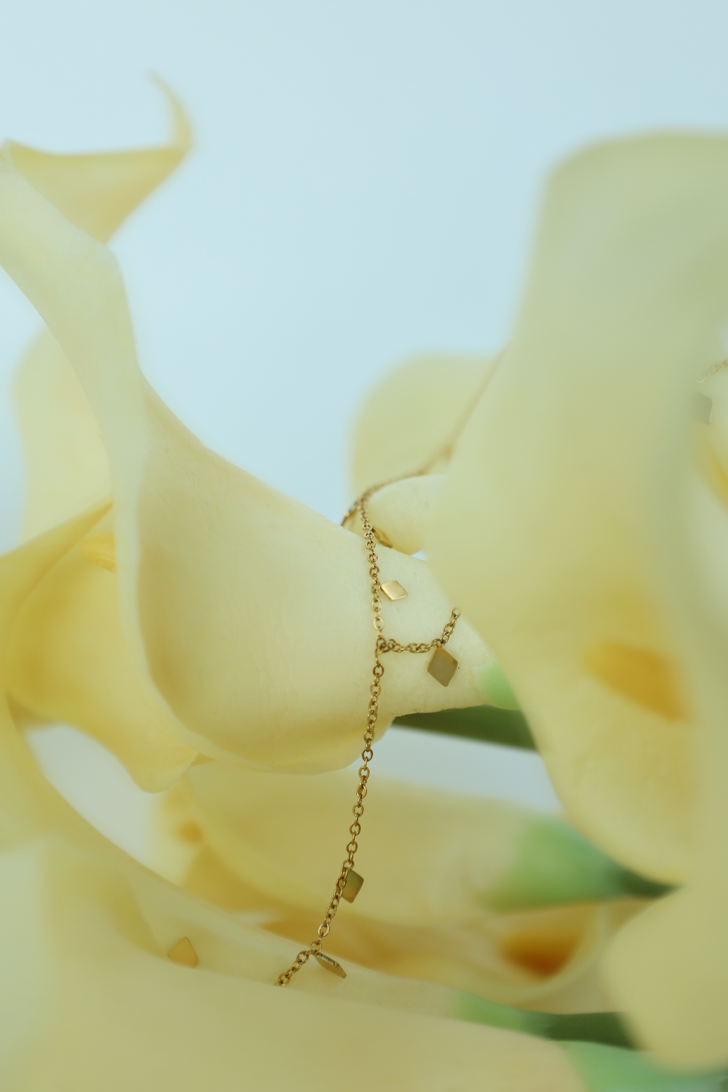 Tiny Drop Y Necklace