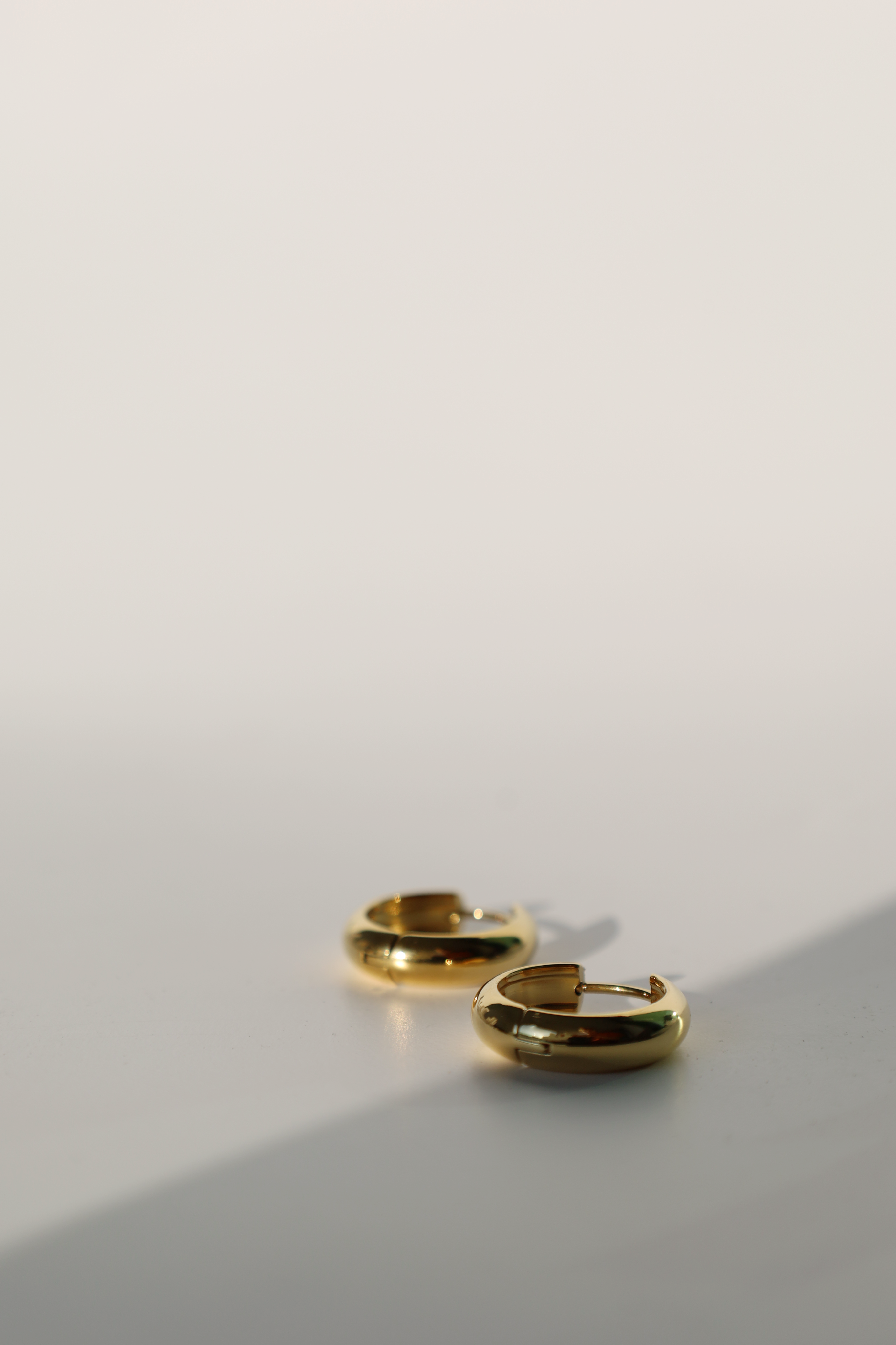 Chunky Gold Hoop Earrings