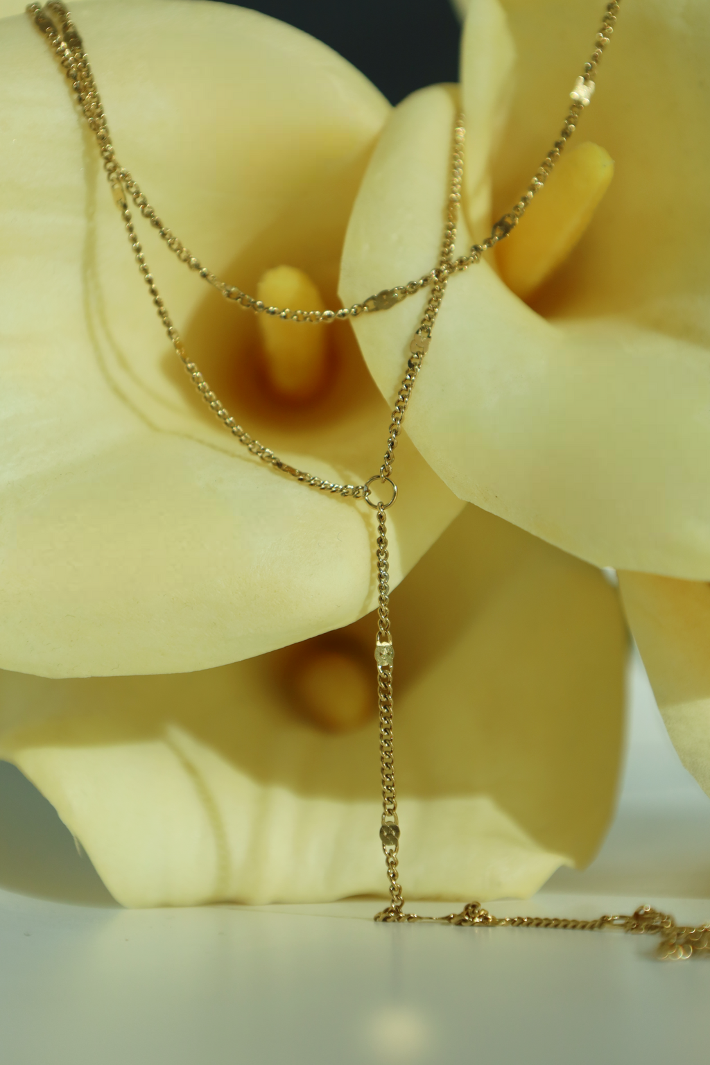 Sleek Double Chain Hand Chain Bracelet