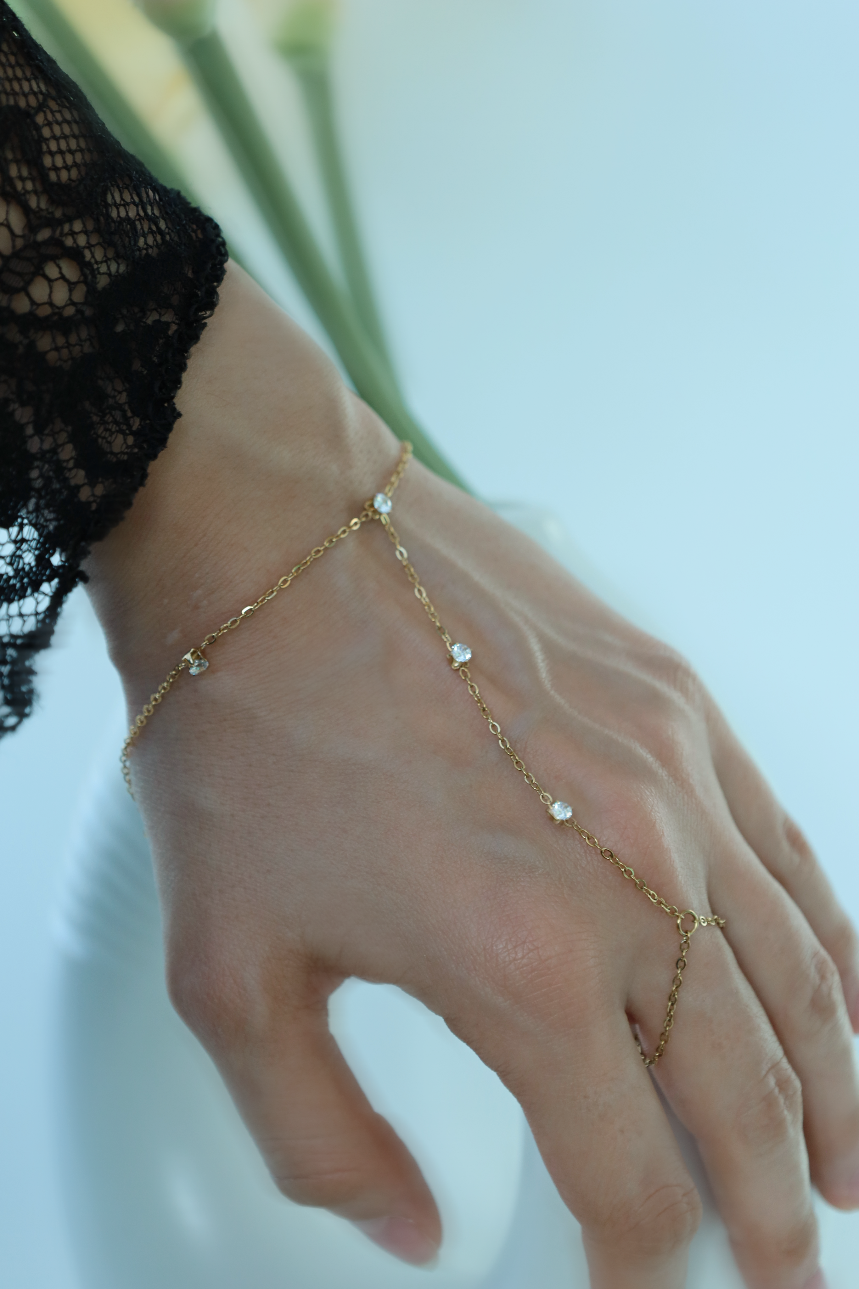Elegant Crystal Hand Chain