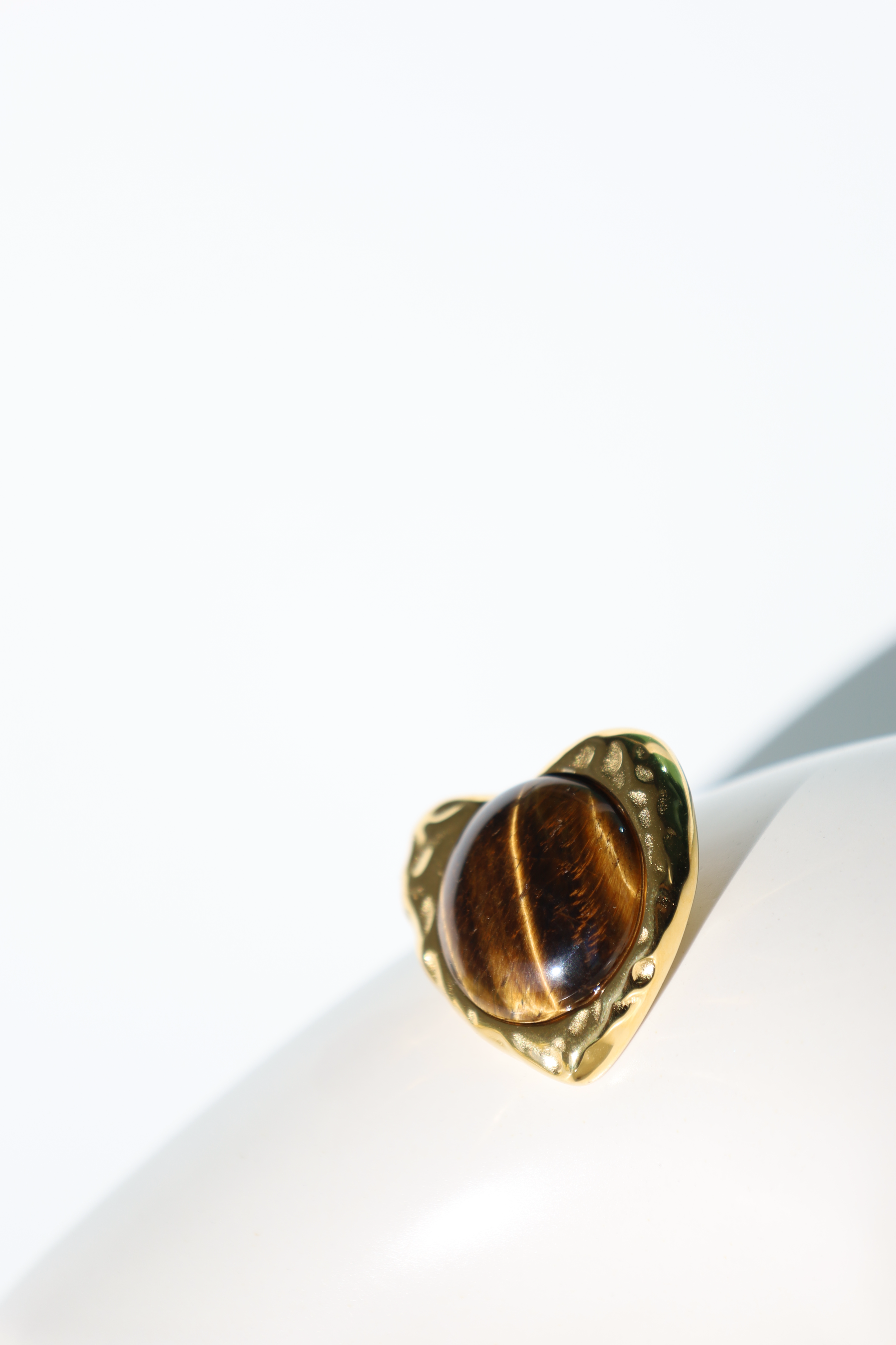 Heart Stone Statement Stud Earrings