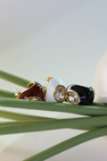 Oval Crystal Stud Earrings