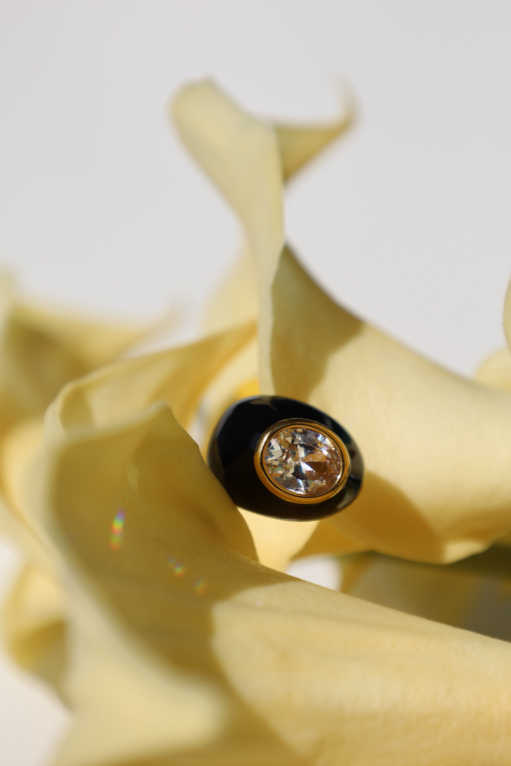 Oval Crystal Stud Earrings