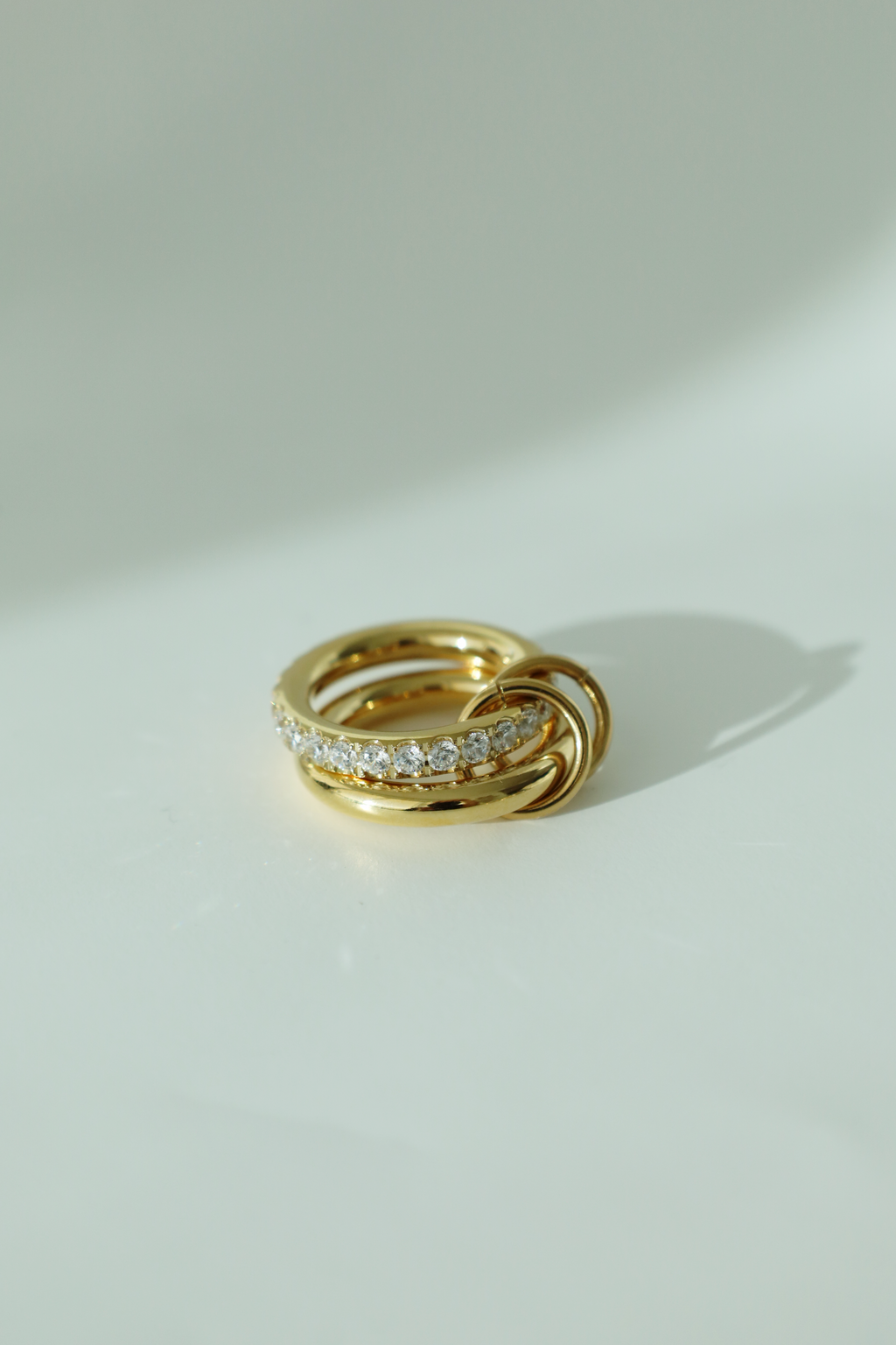 Crystal Band Hardware Ring