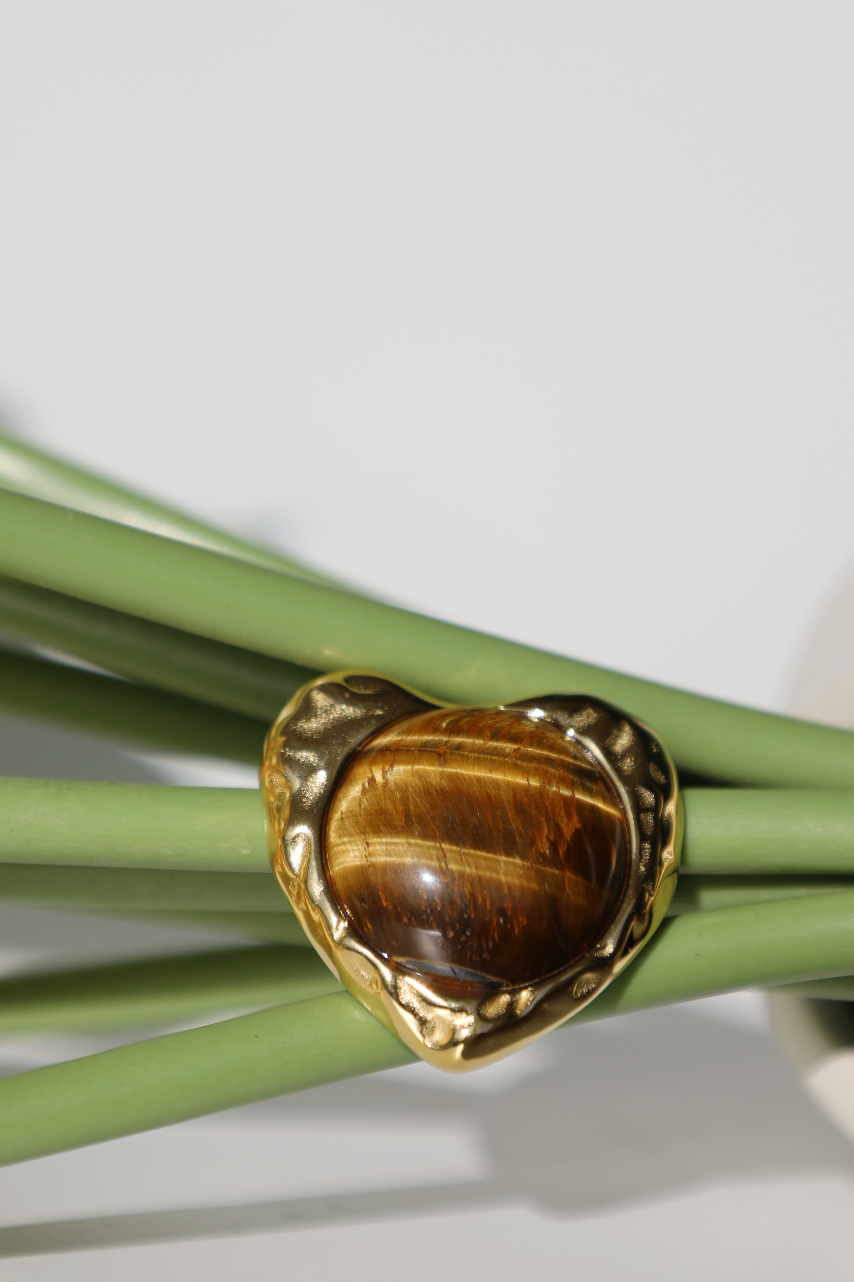 Heart Stone Statement Stud Earrings