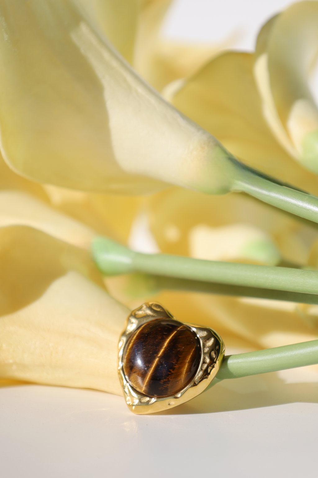 Heart Stone Statement Stud Earrings