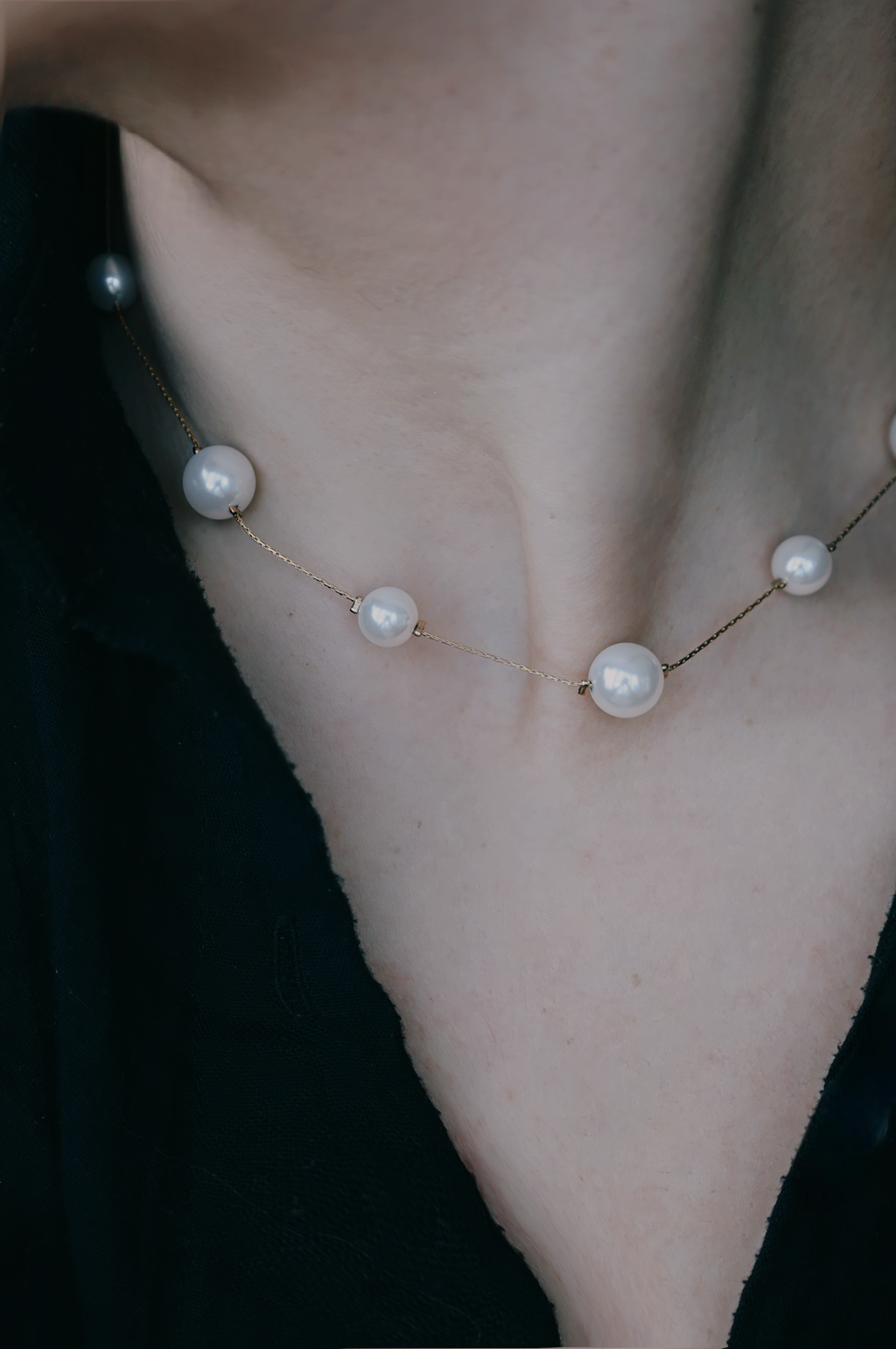 Pearl Layered Necklace Set