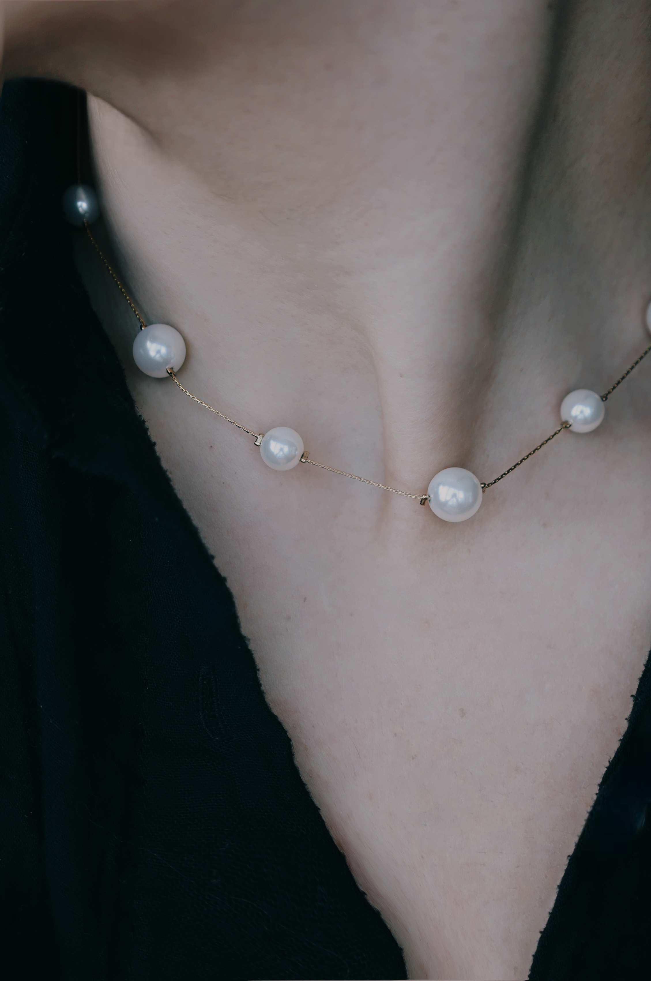 Pearl Layered Necklace Set