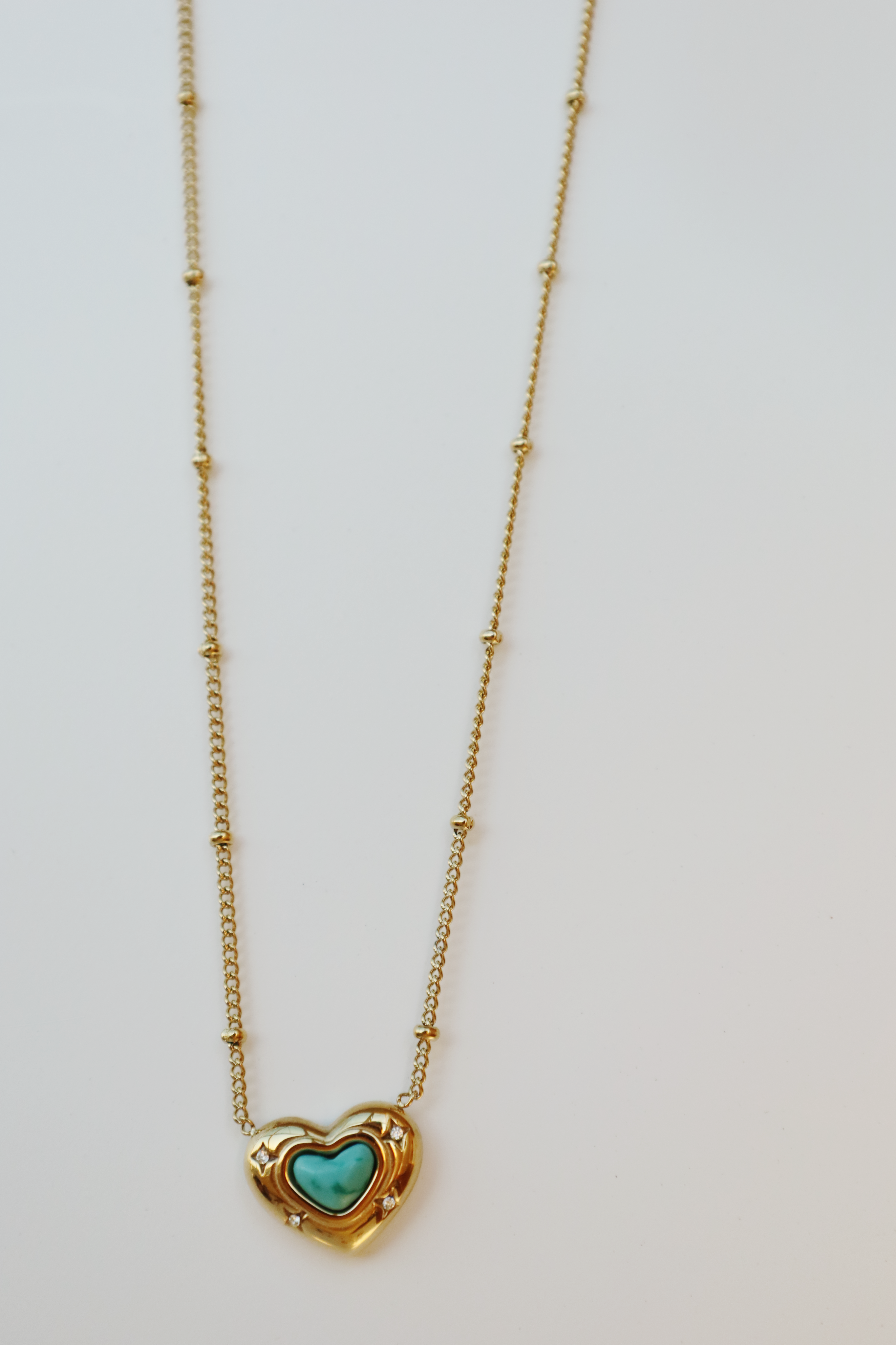 Turquoise Heart Pendant Necklace