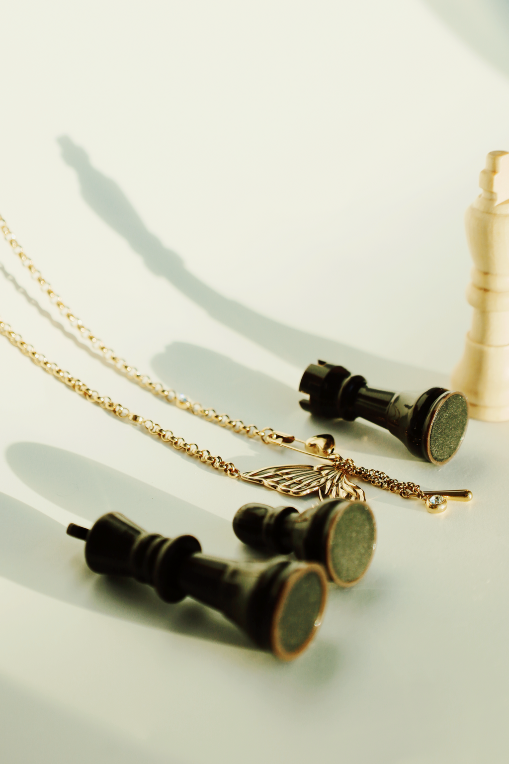 Butterfly & Heart Charm Necklace