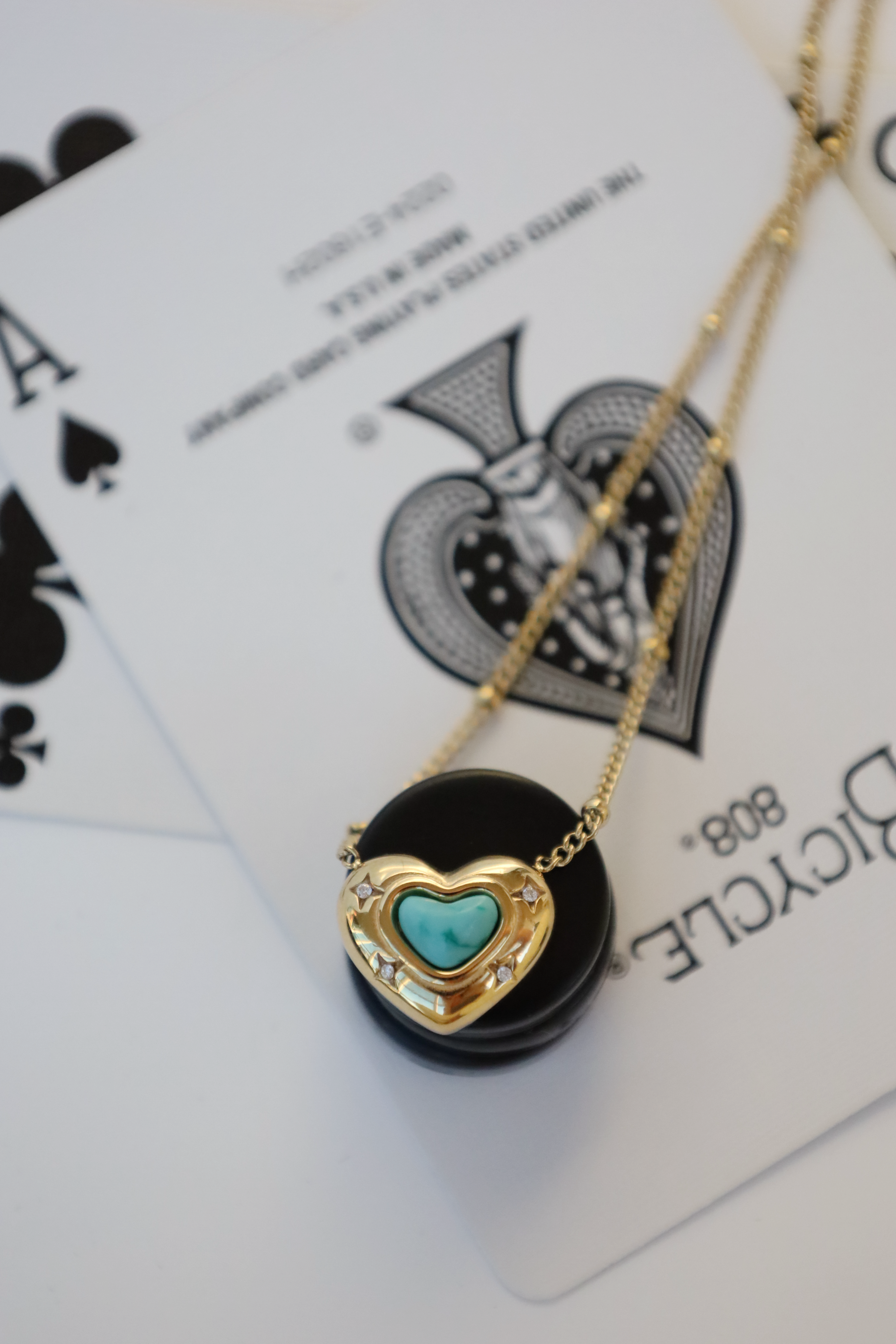 Turquoise Heart Pendant Necklace