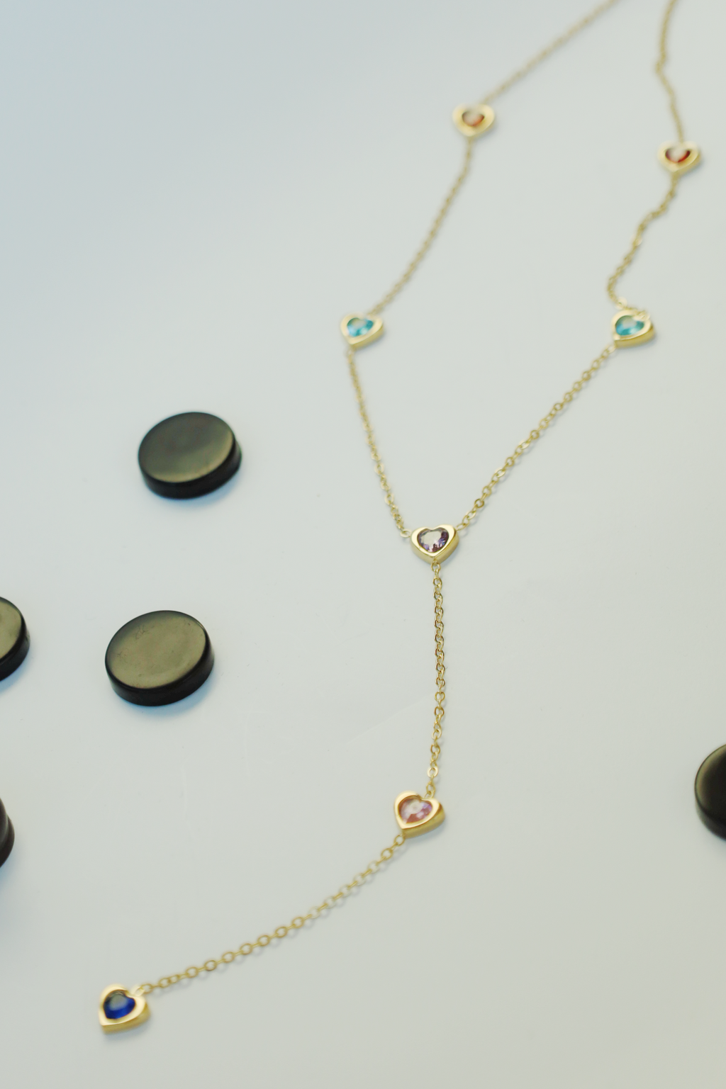 Colorful Crystal Y Necklace