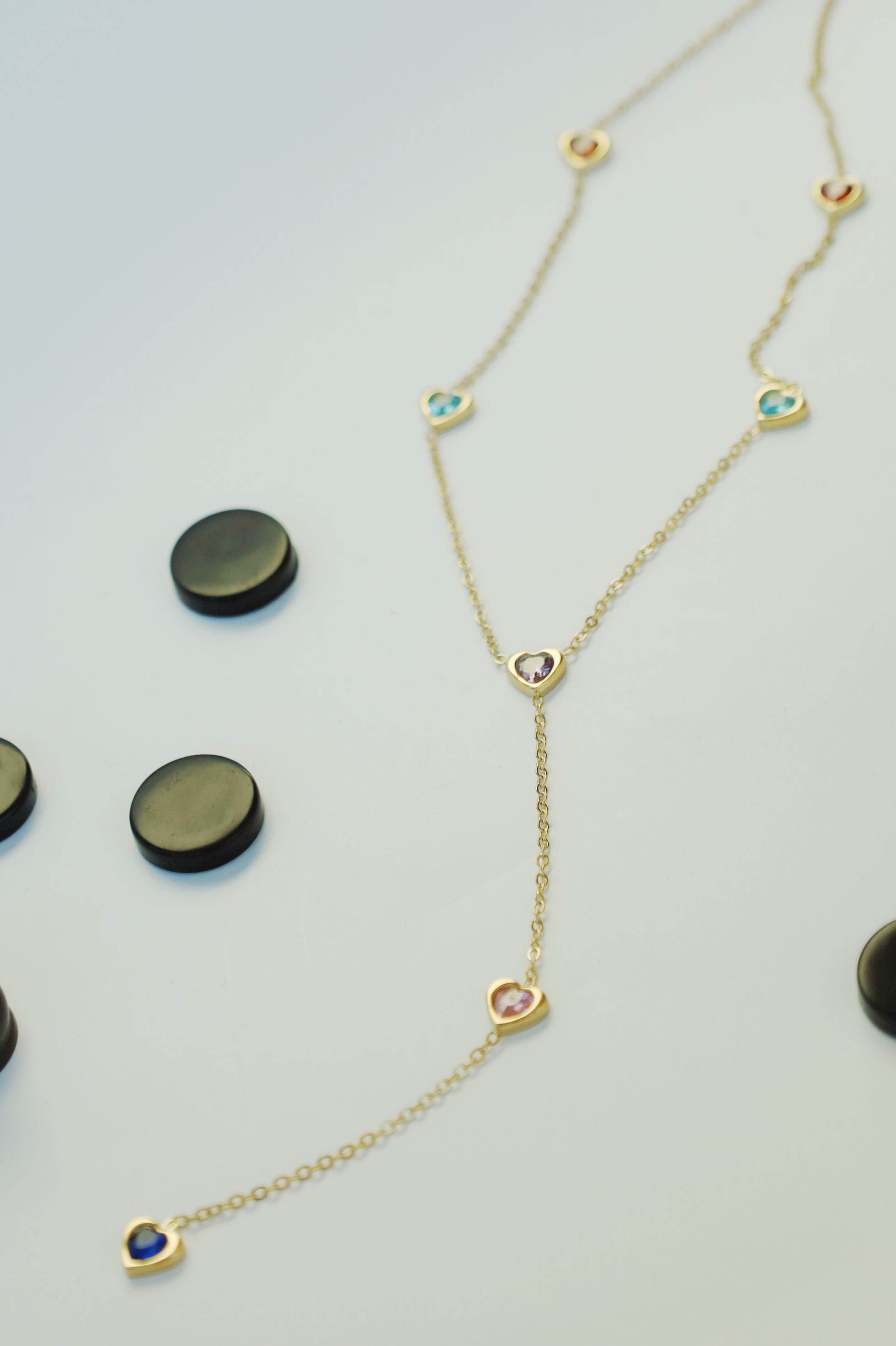 Colorful Crystal Y Necklace